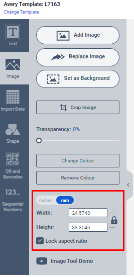 Lock Image Aspect Ratio